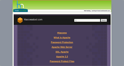 Desktop Screenshot of htaccesstool.com