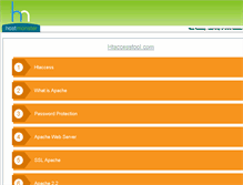 Tablet Screenshot of htaccesstool.com